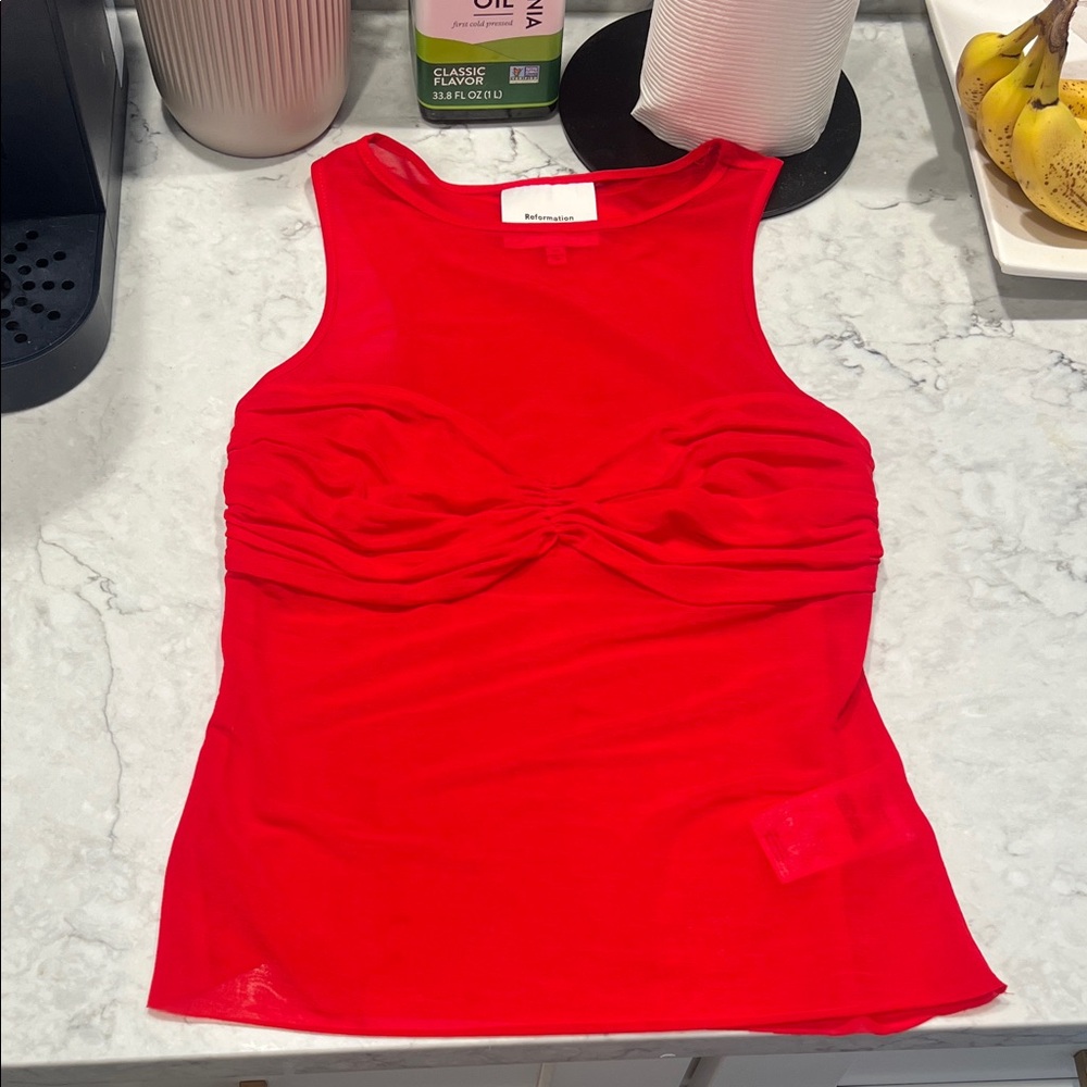 Reformation Bright Red Tank Top